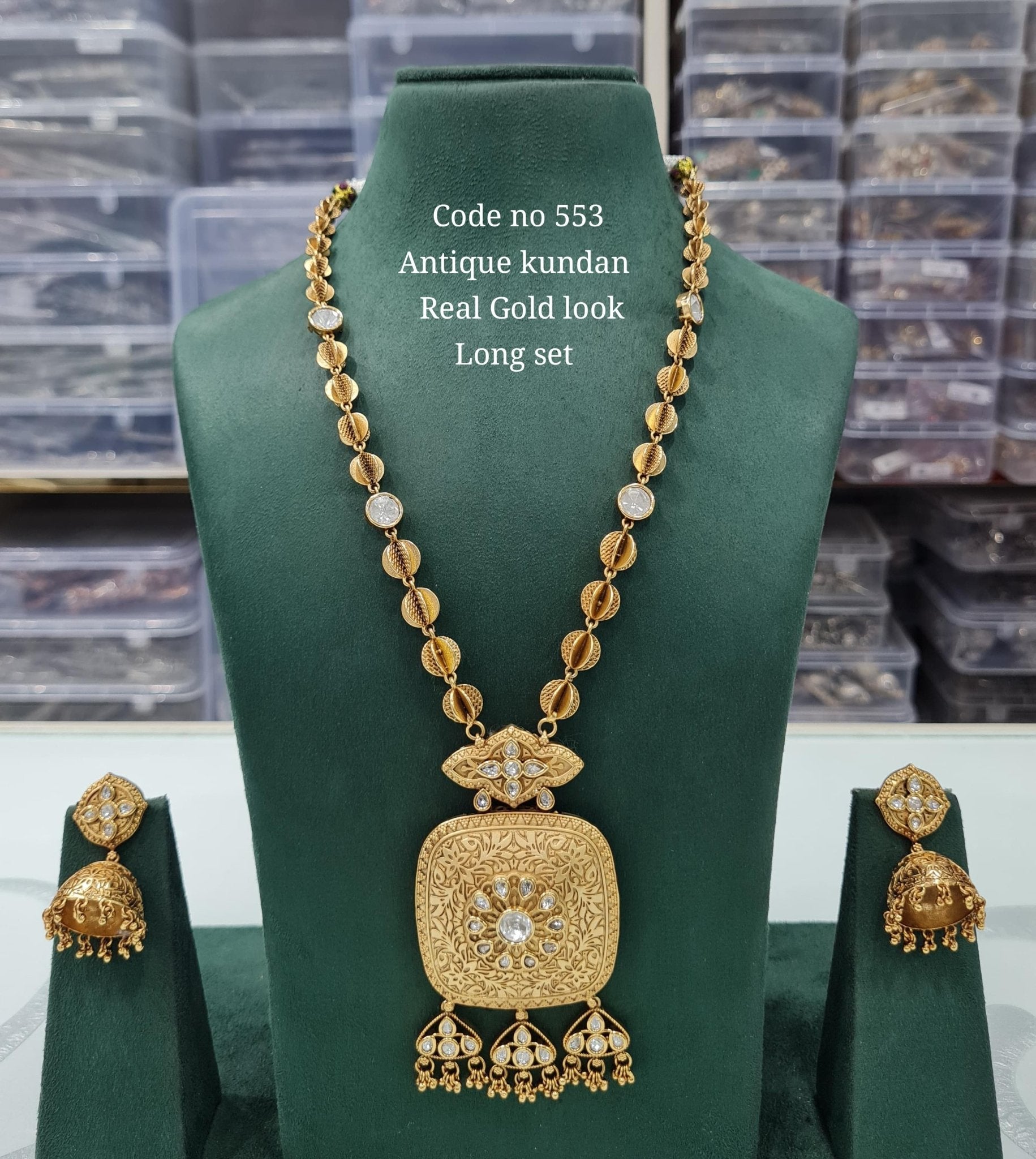 Rajwadi Long 03734 - KRISHNA'S SWETA JEWELLERY