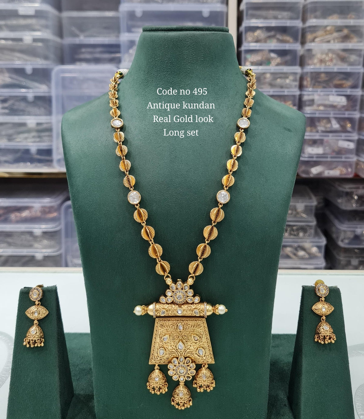 Rajwadi Long 03735 - KRISHNA'S SWETA JEWELLERY