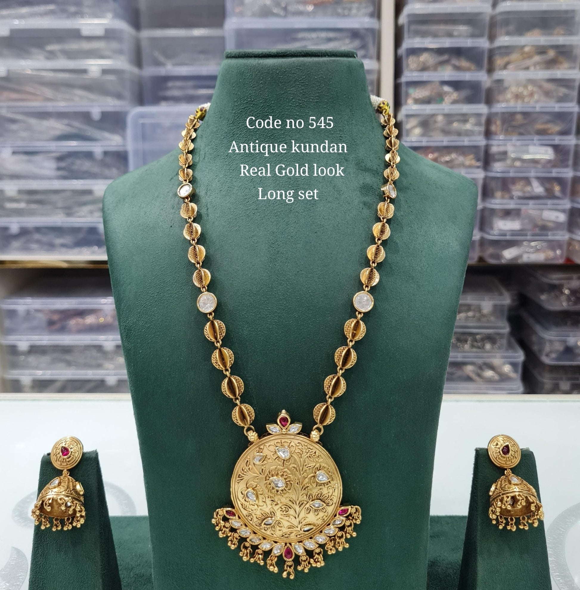 Rajwadi Long 03736 - KRISHNA'S SWETA JEWELLERY