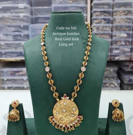 Rajwadi Long 03736 - KRISHNA'S SWETA JEWELLERY