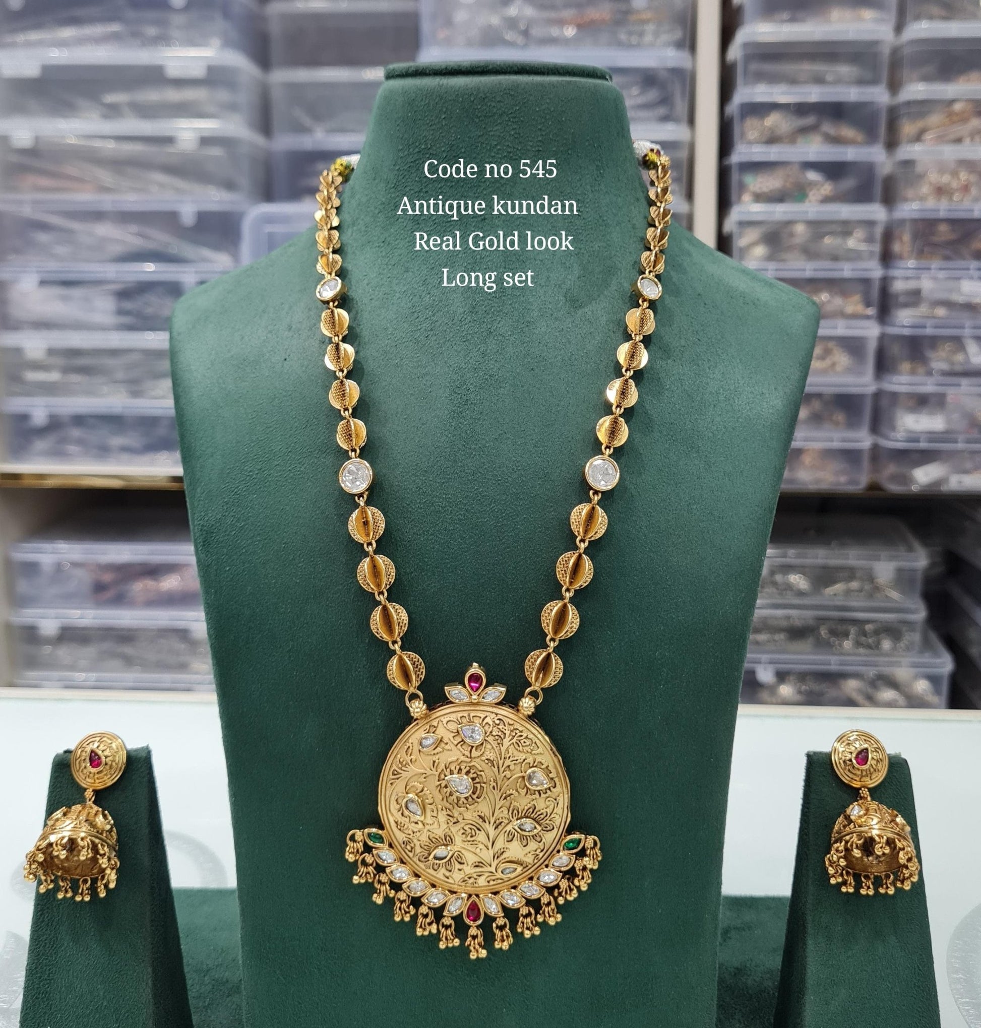 Rajwadi Long 03736 - KRISHNA'S SWETA JEWELLERY