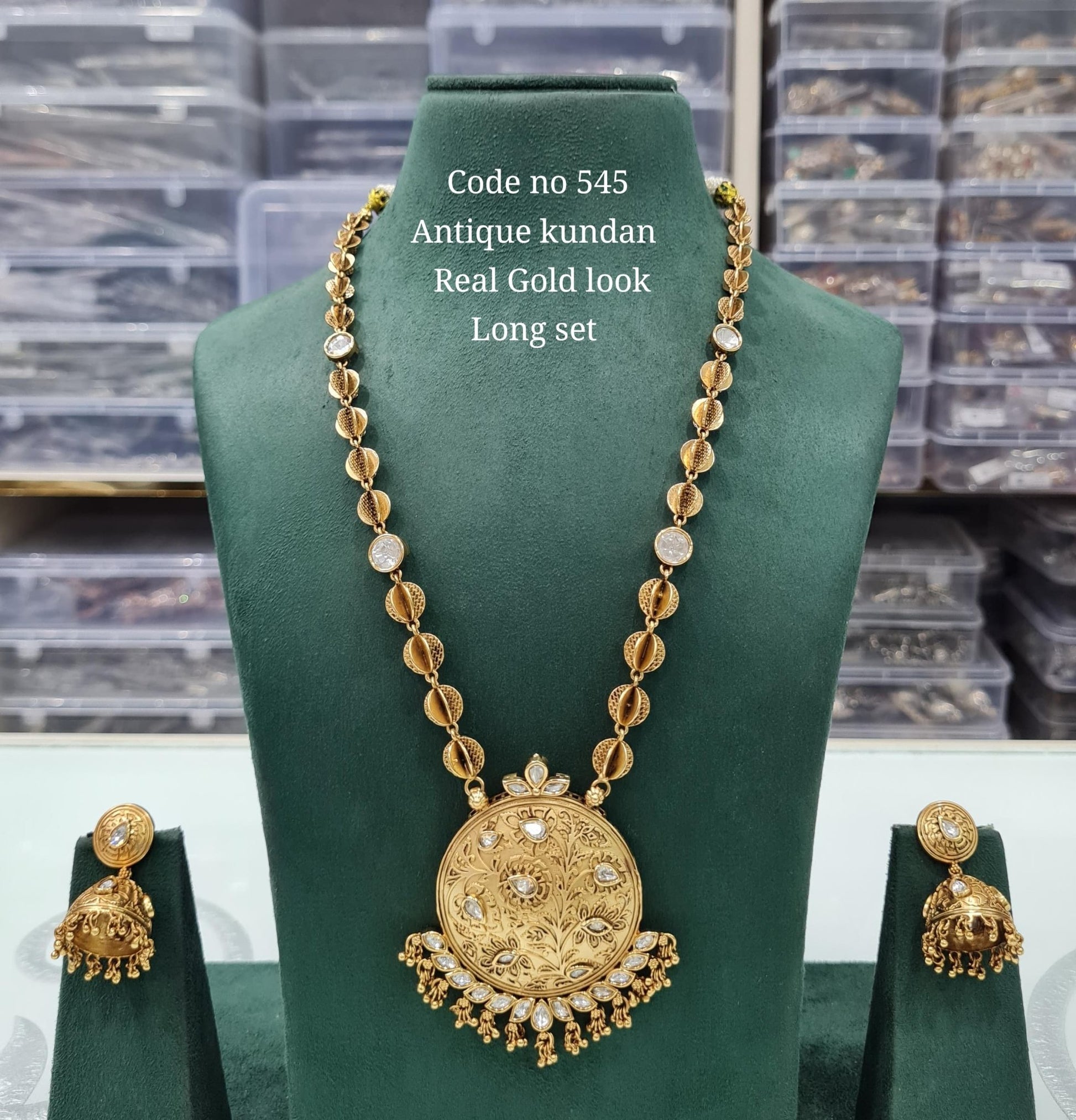 Rajwadi Long 03736 - KRISHNA'S SWETA JEWELLERY