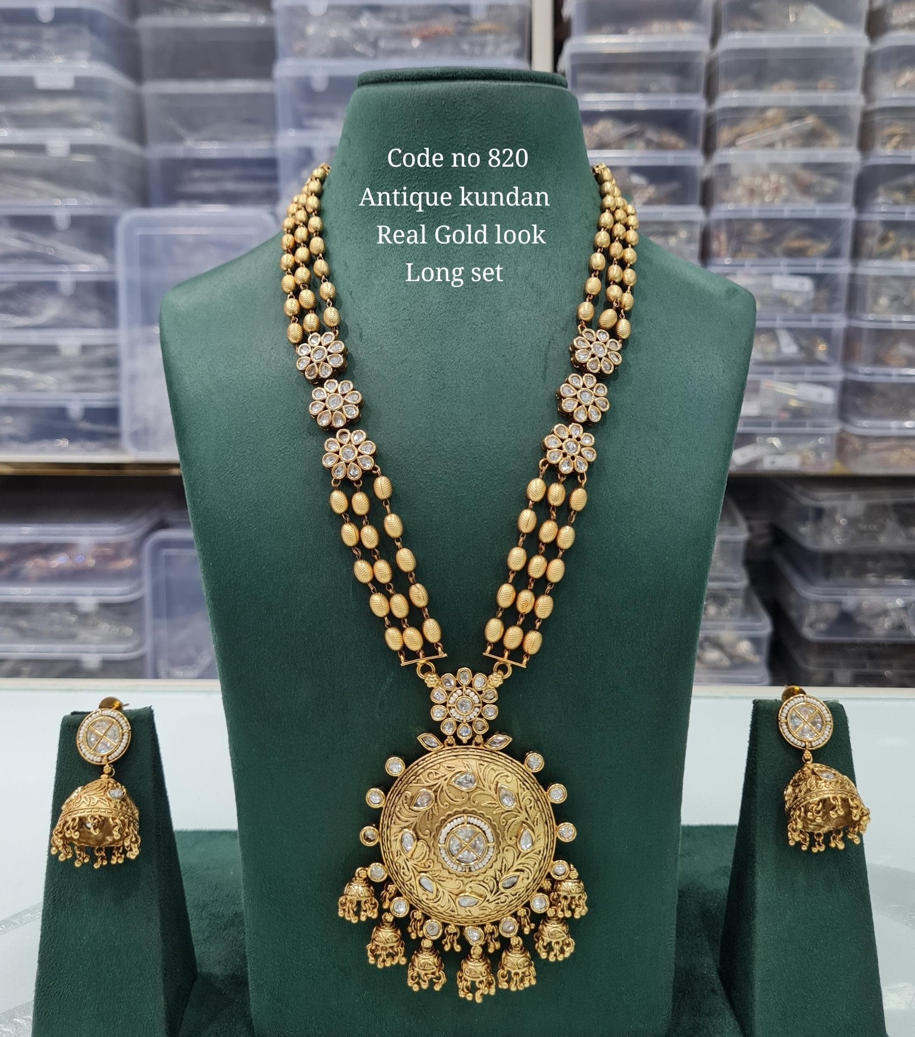 Rajwadi Long 03737 - KRISHNA'S SWETA JEWELLERY