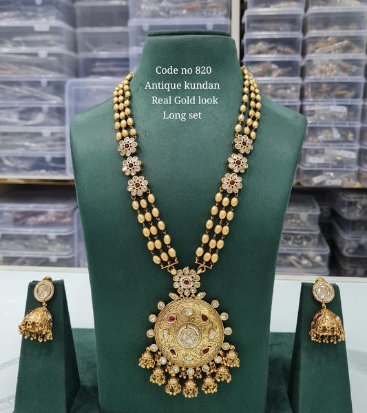 Rajwadi Long 03737 - KRISHNA'S SWETA JEWELLERY