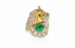 Regal Horse Brooch 11256 - KRISHNA'S SWETA JEWELLERY