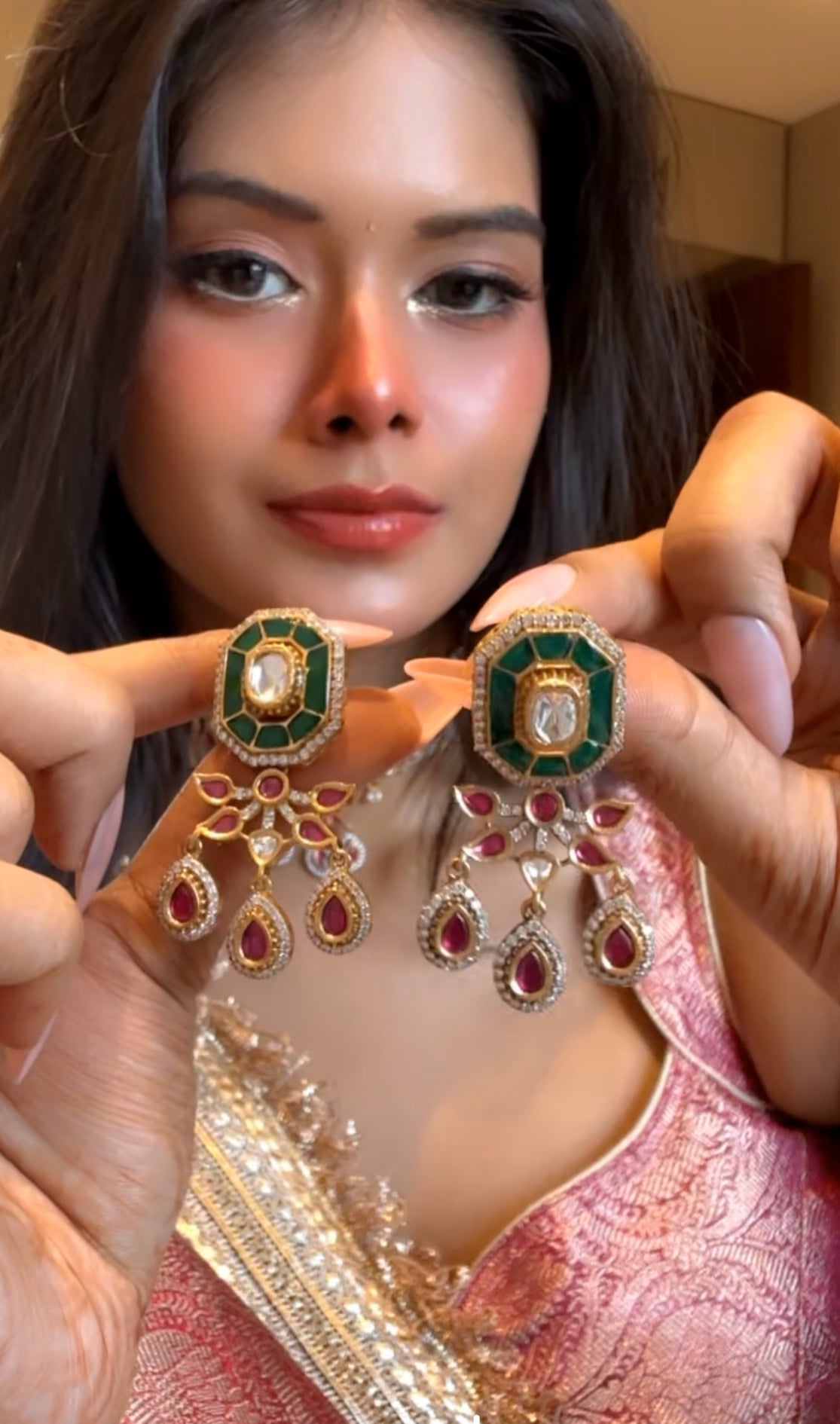 Regal Kundan Set 05898 - KRISHNA'S SWETA JEWELLERY