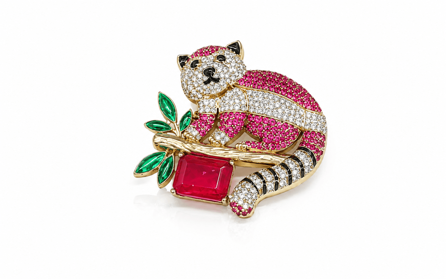Royal Panda Brooch 12242 - KRISHNA'S SWETA JEWELLERY