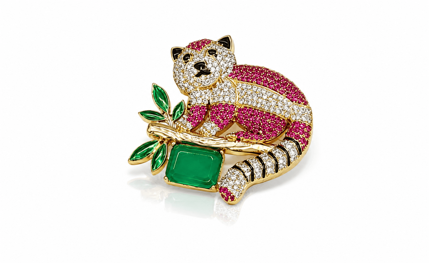 Royal Panda Brooch 12242 - KRISHNA'S SWETA JEWELLERY