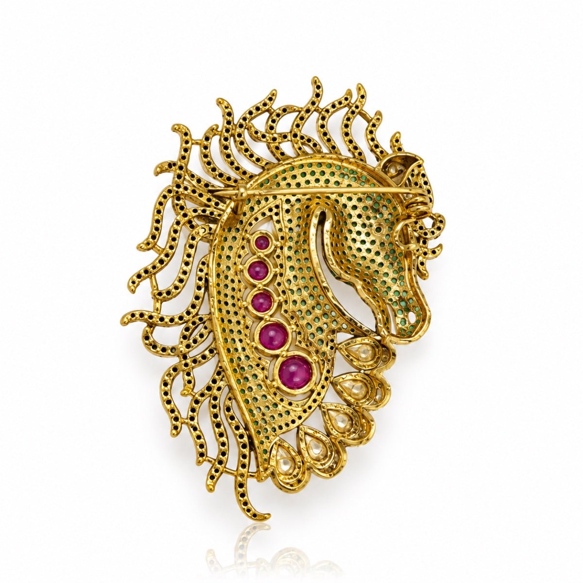 Royalton Brooch 09603 - Krishna's Sweta Jewellery