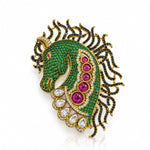 Royalton Brooch 09603 - Krishna's Sweta Jewellery