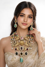 Sabyasachi Bib Necklace 08730 - KRISHNA'S SWETA JEWELLERY