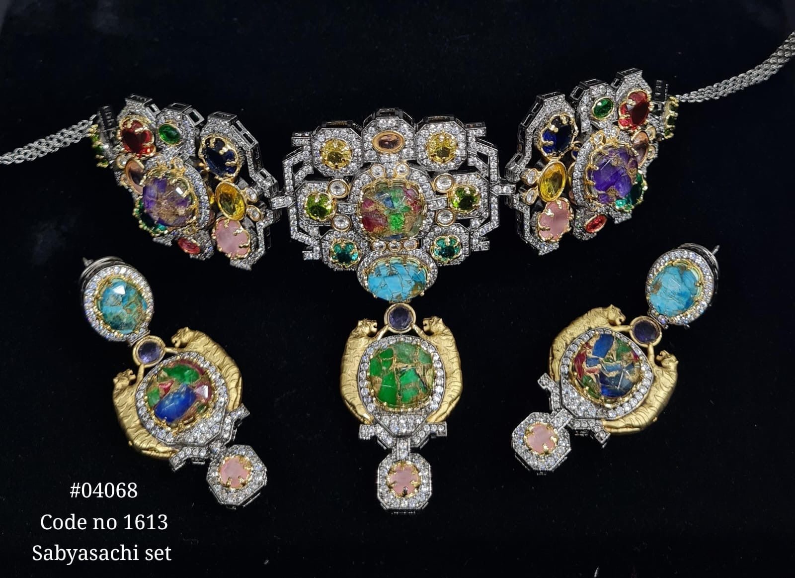 Sabyasachi Choker 04068 - KRISHNA'S SWETA JEWELLERY