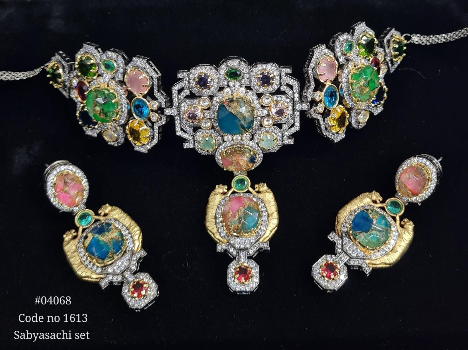 Sabyasachi Choker 04068 - KRISHNA'S SWETA JEWELLERY