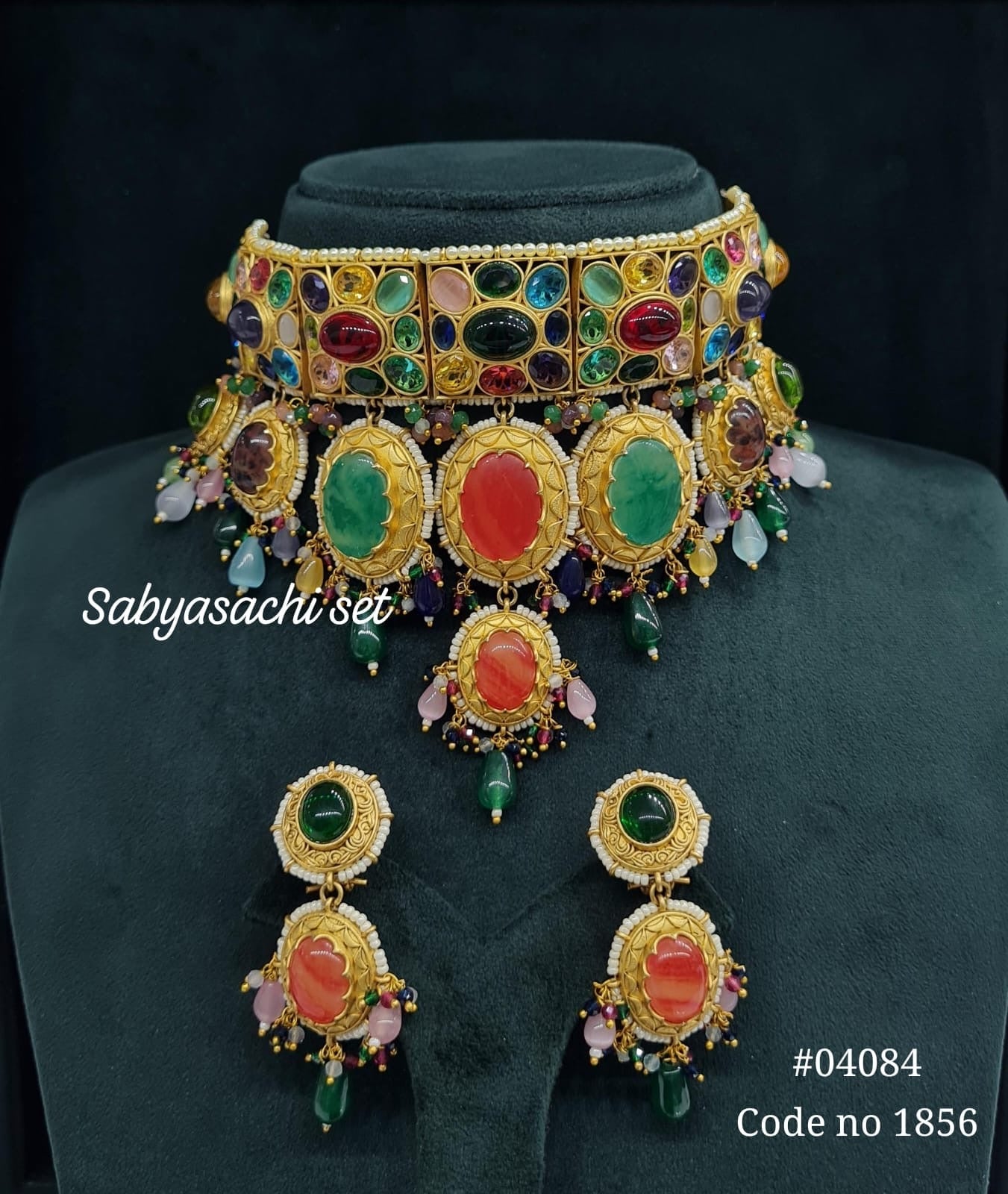 Sabyasachi Choker 04084 - KRISHNA'S SWETA JEWELLERY