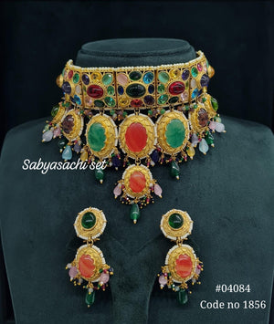 Sabyasachi Choker 04084 - KRISHNA'S SWETA JEWELLERY