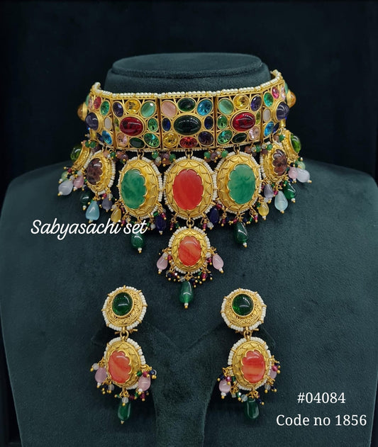 Sabyasachi Choker 04084 - KRISHNA'S SWETA JEWELLERY