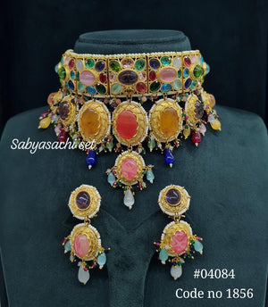 Sabyasachi Choker 04084 - KRISHNA'S SWETA JEWELLERY