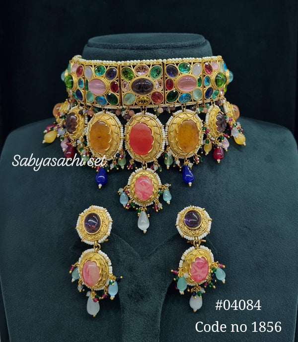 Sabyasachi Choker 04084 - KRISHNA'S SWETA JEWELLERY
