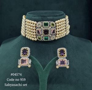 Sabyasachi Choker 04574 - KRISHNA'S SWETA JEWELLERY