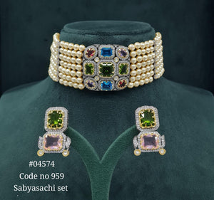 Sabyasachi Choker 04574 - KRISHNA'S SWETA JEWELLERY