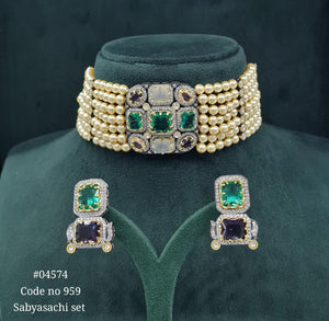 Sabyasachi Choker 04574 - KRISHNA'S SWETA JEWELLERY