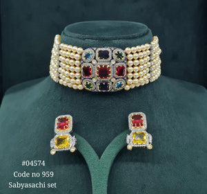 Sabyasachi Choker 04574 - KRISHNA'S SWETA JEWELLERY