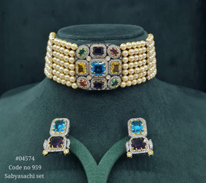 Sabyasachi Choker 04574 - KRISHNA'S SWETA JEWELLERY