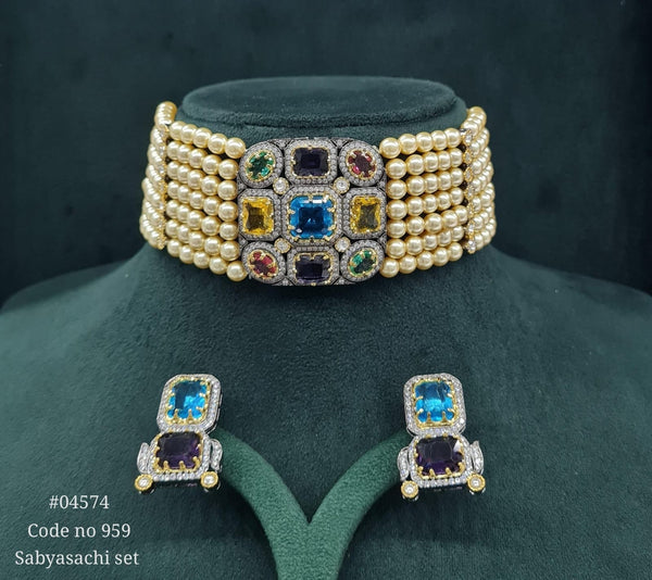 Sabyasachi Choker 04574 - KRISHNA'S SWETA JEWELLERY