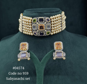 Sabyasachi Choker 04574 - KRISHNA'S SWETA JEWELLERY