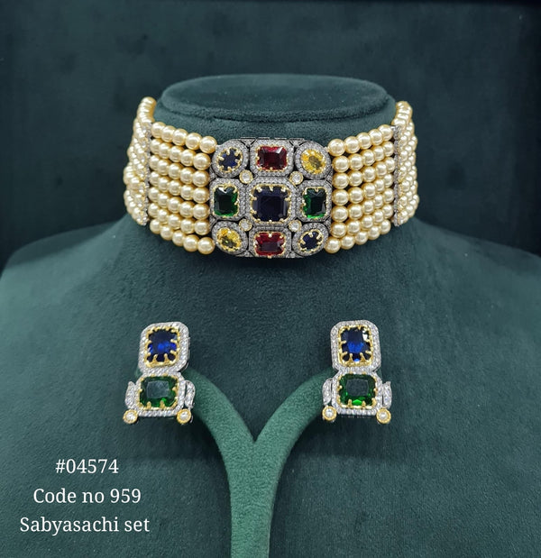 Sabyasachi Choker 04574 - KRISHNA'S SWETA JEWELLERY
