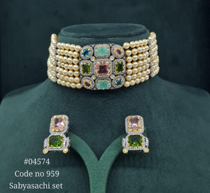 Sabyasachi Choker 04574 - KRISHNA'S SWETA JEWELLERY