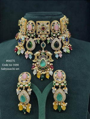 Sabyasachi Choker 04575 - KRISHNA'S SWETA JEWELLERY