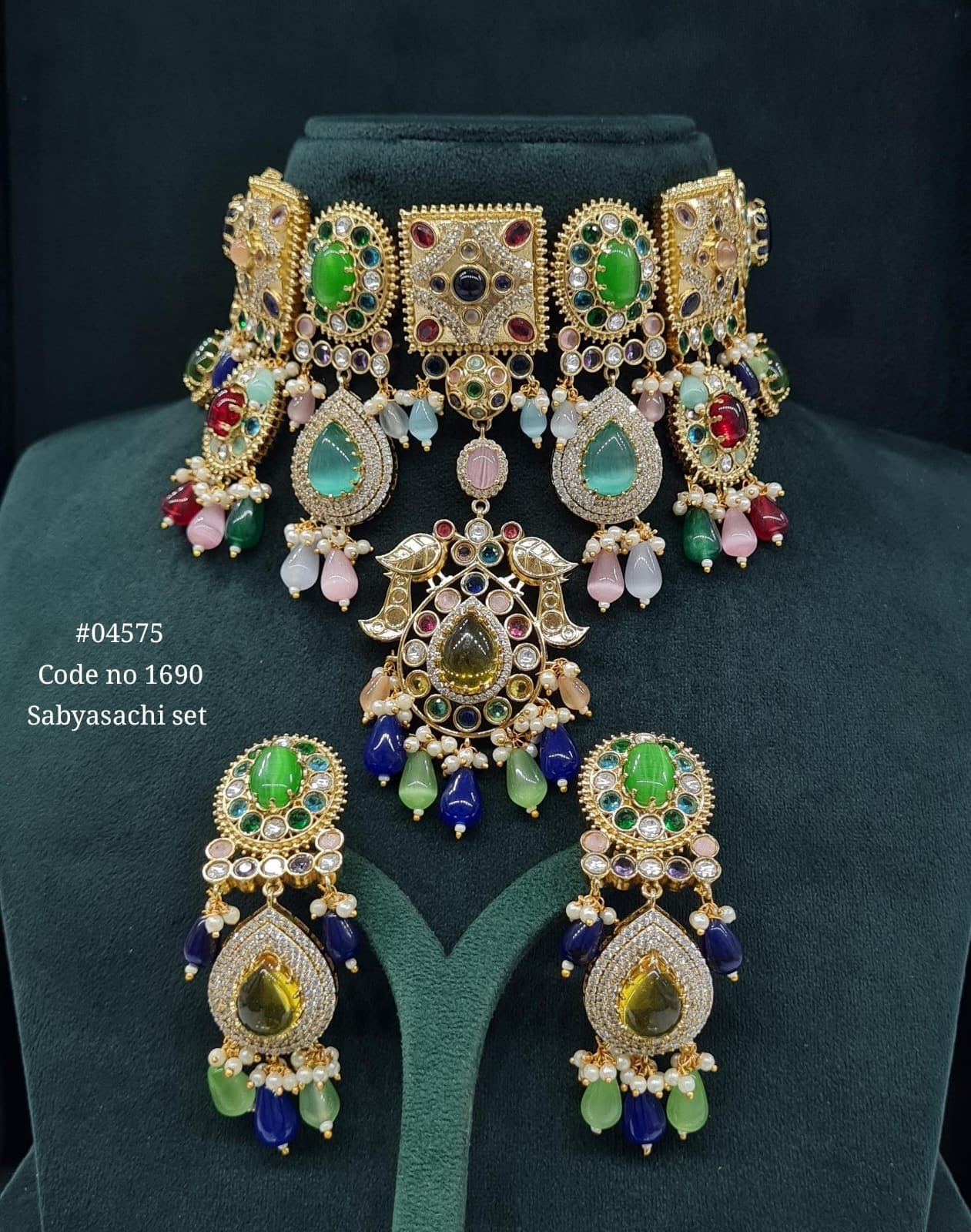 Sabyasachi Choker 04575 - KRISHNA'S SWETA JEWELLERY