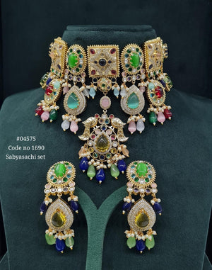 Sabyasachi Choker 04575 - KRISHNA'S SWETA JEWELLERY