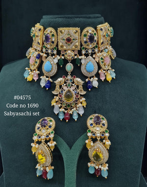 Sabyasachi Choker 04575 - KRISHNA'S SWETA JEWELLERY