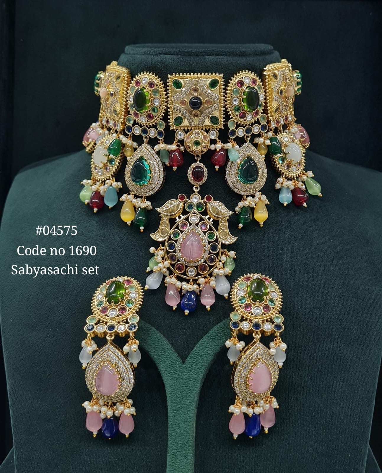 Sabyasachi Choker 04575 - KRISHNA'S SWETA JEWELLERY