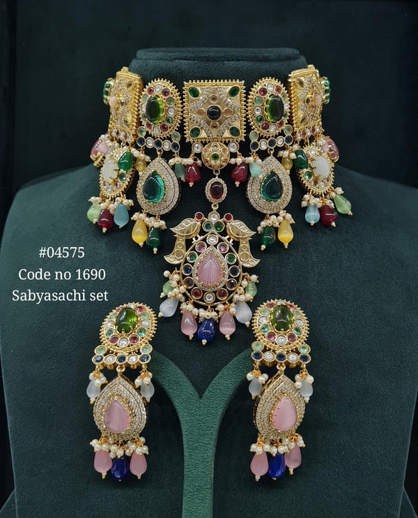 Sabyasachi Choker 04575 - KRISHNA'S SWETA JEWELLERY