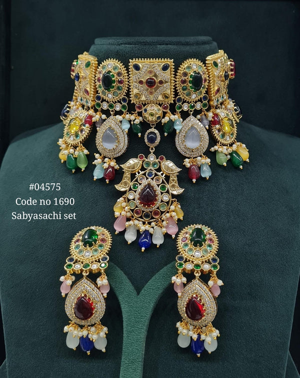 Sabyasachi Choker 04575 - KRISHNA'S SWETA JEWELLERY