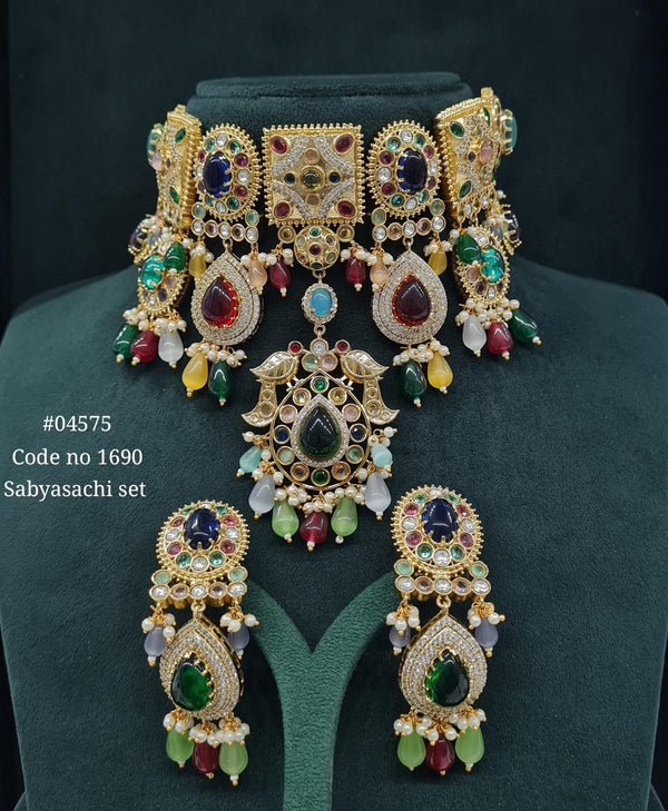 Sabyasachi Choker 04575 - KRISHNA'S SWETA JEWELLERY
