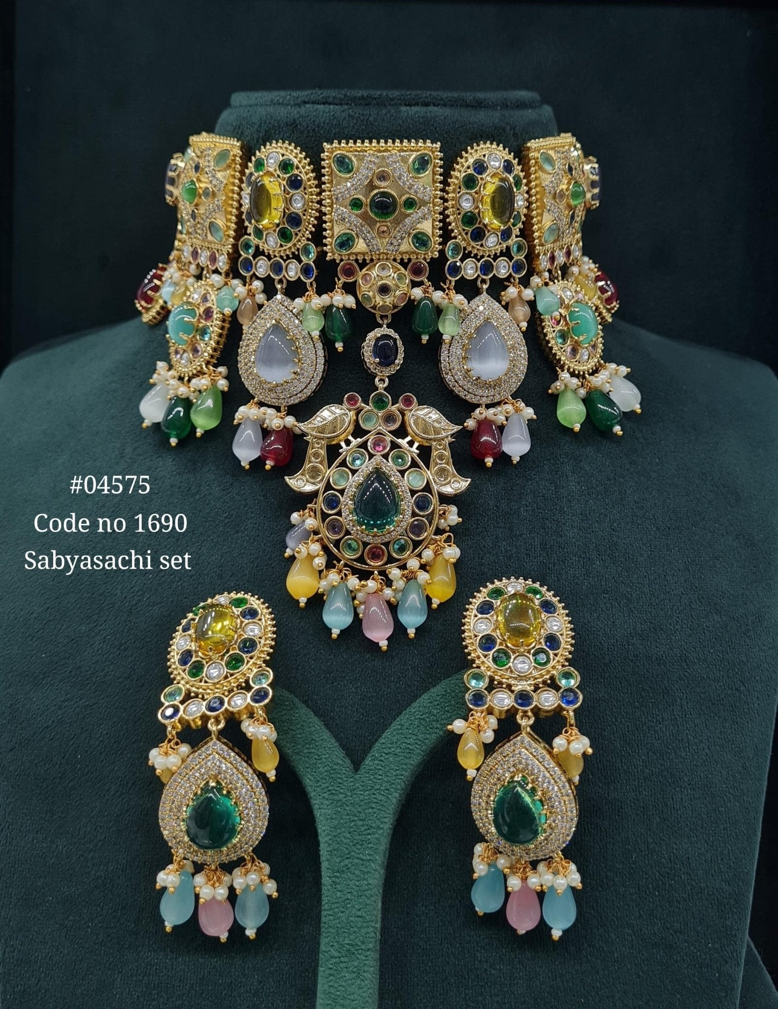 Sabyasachi Choker 04575 - KRISHNA'S SWETA JEWELLERY