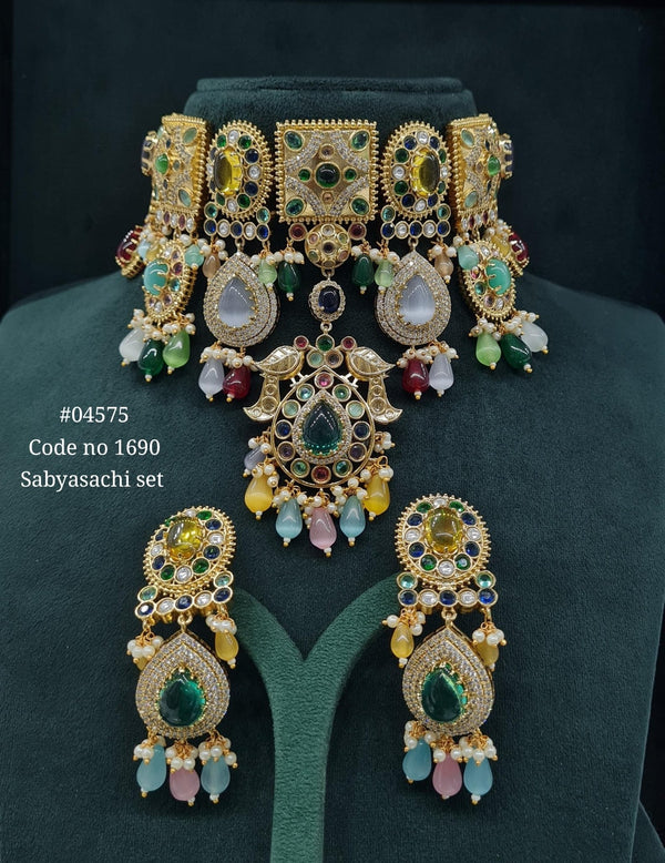 Sabyasachi Choker 04575 - KRISHNA'S SWETA JEWELLERY