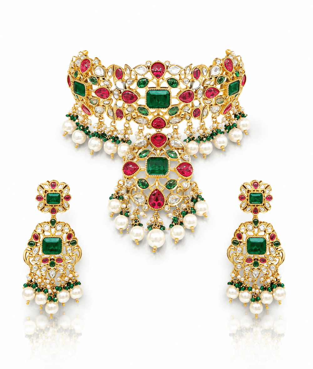 Sabyasachi Choker 05102 - KRISHNA'S SWETA JEWELLERY
