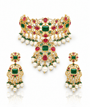 Sabyasachi Choker 05102 - KRISHNA'S SWETA JEWELLERY