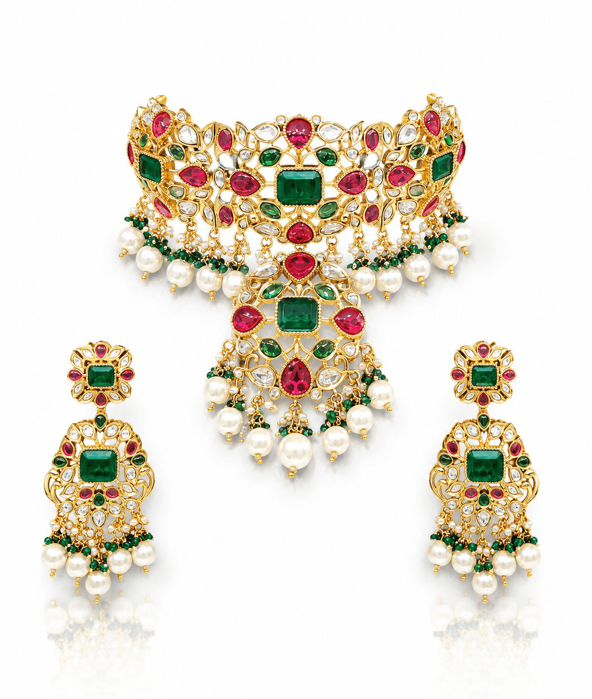 Sabyasachi Choker 05102 - KRISHNA'S SWETA JEWELLERY