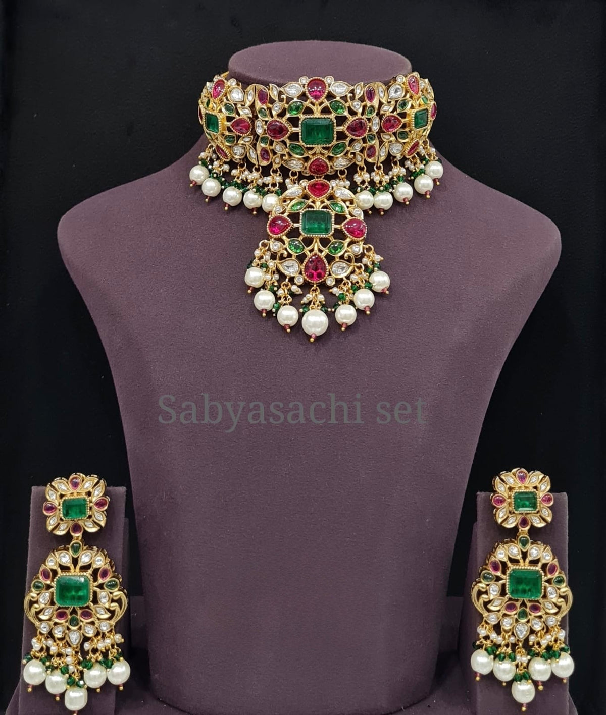 Sabyasachi Choker 05102 - KRISHNA'S SWETA JEWELLERY