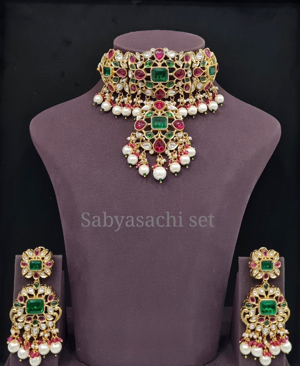 Sabyasachi Choker 05102 - KRISHNA'S SWETA JEWELLERY