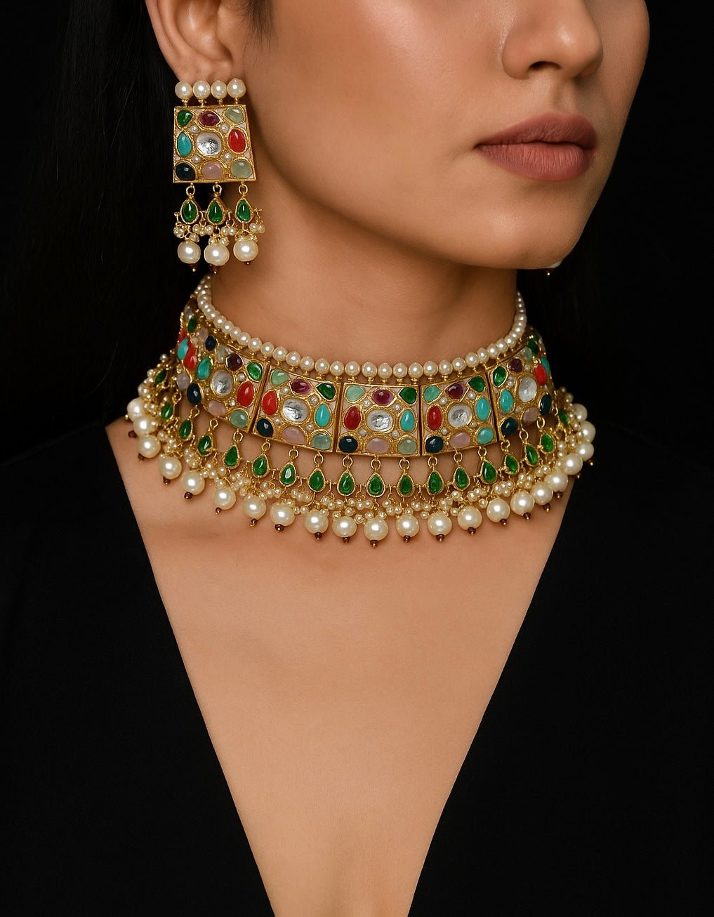 Sabyasachi Choker 05749 - KRISHNA'S SWETA JEWELLERY