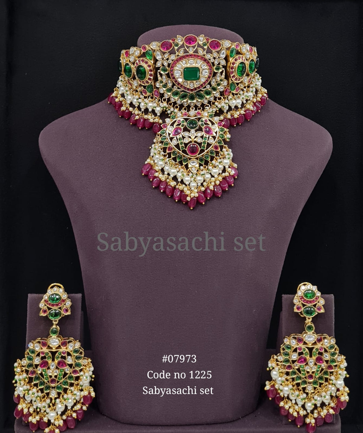 Sabyasachi Choker 07973 - KRISHNA'S SWETA JEWELLERY