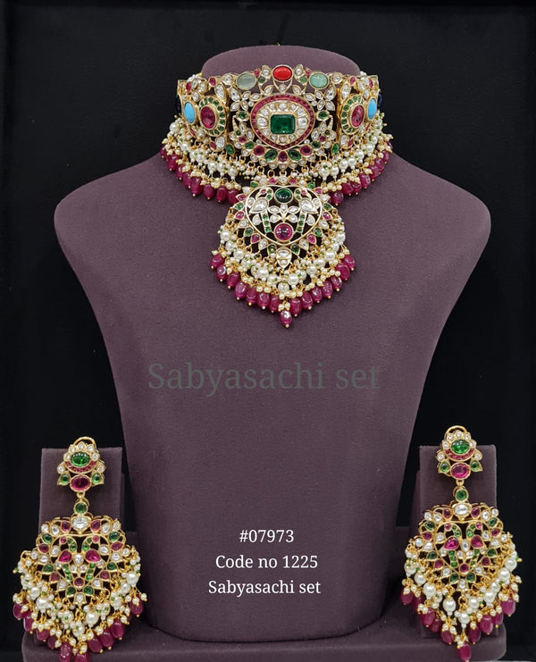 Sabyasachi Choker 07973 - KRISHNA'S SWETA JEWELLERY