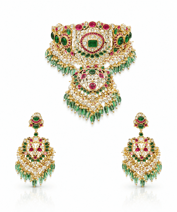 Sabyasachi Choker 07973 - KRISHNA'S SWETA JEWELLERY